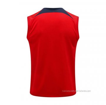 Camiseta de Entrenamiento Paris Saint-Germain Sin Mangas 2022-2023 Rojo