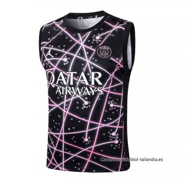 Camiseta de Entrenamiento Paris Saint-Germain Sin Mangas 2025-2026 Negro Rosa Camiseta de Entrenamiento Paris Saint-Germain Sin Mangas 2025-2026 Negro Rosa