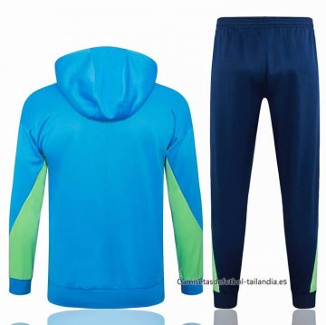 Chandal con Capucha del Brasil 2024-2025 Azul