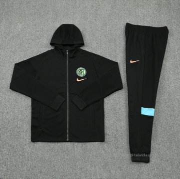 Chandal con Capucha del Inter Milan 2021 Negro