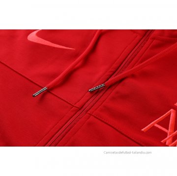 Chandal con Capucha del Liverpool 2021-2022 Rojo