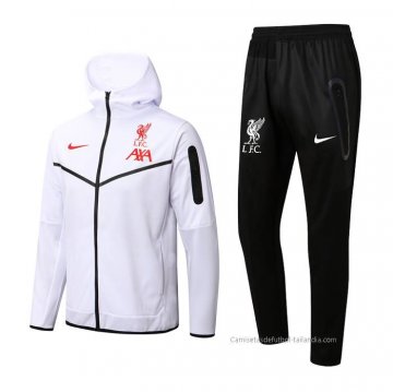 Chandal con Capucha del Liverpool 2022-2023 Blanco Chandal con Capucha del Liverpool 2022-2023 Blanco