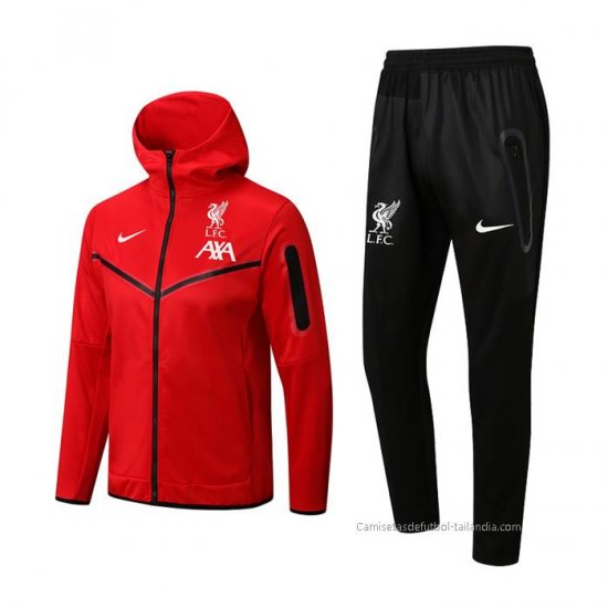 Chandal con Capucha del Liverpool 2022-2023 Rojo - Haga un click en la imagen para cerrar