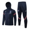 Chandal con Capucha del Paris Saint-Germain 2021-2022 Azul Chandal con Capucha del Paris Saint-Germain 2021-2022 Azul