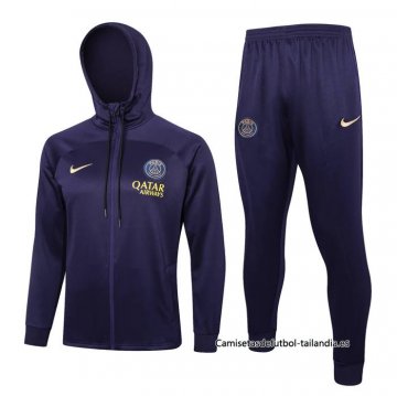 Chandal con Capucha del Paris Saint-Germain 2023-2024 Purpura Chandal con Capucha del Paris Saint-Germain 2023-2024 Purpura