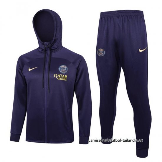 Chandal con Capucha del Paris Saint-Germain 2023-2024 Purpura - Haga un click en la imagen para cerrar