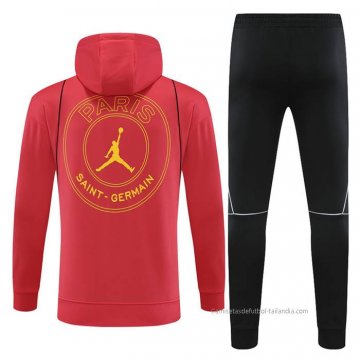Chandal con Capucha del Paris Saint-Germain Jordan 2023 Rojo