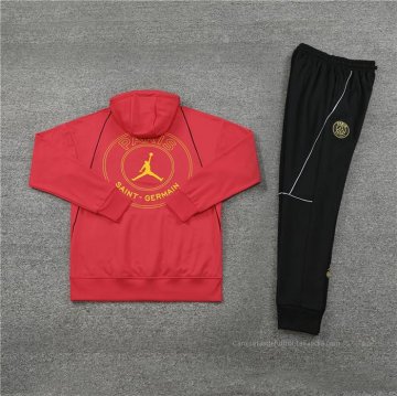 Chandal con Capucha del Paris Saint-Germain Jordan 2023 Rojo