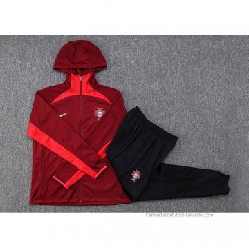 Chandal con Capucha del Portugal 2023-2024 Rojo
