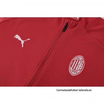 Chandal de Chaqueta del AC Milan 2023-2024 Rojo Oscuro