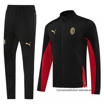 Chandal de Chaqueta del AC Milan 2024-2025 Negro