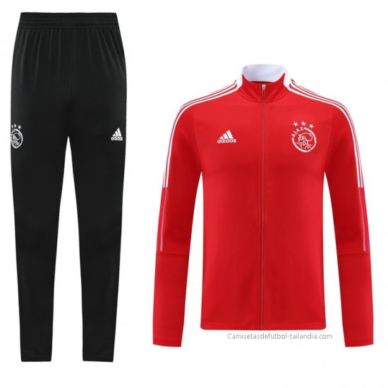 Chandal de Chaqueta del Ajax 2021-2022 Rojo - Haga un click en la imagen para cerrar