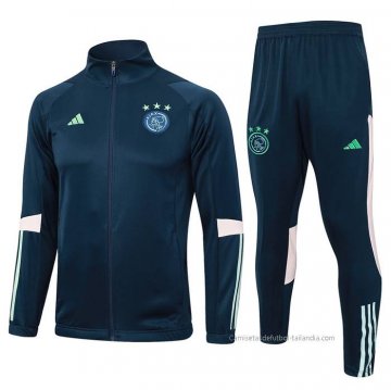 Chandal de Chaqueta del Ajax 2023-2024 Azul Chandal de Chaqueta del Ajax 2023-2024 Azul