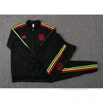 Chandal de Chaqueta del Ajax Nino 2021-2022 Negro