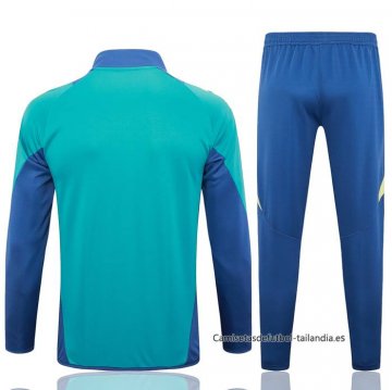 Chandal de Chaqueta del Ajax Nino 2024-2025 Verde