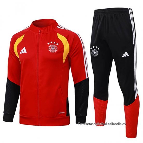 Chandal de Chaqueta del Alemania Nino 2025-2026 Rojo - Haga un click en la imagen para cerrar