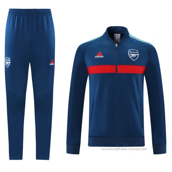 Chandal de Chaqueta del Arsenal 2021-2022 Azul - Haga un click en la imagen para cerrar