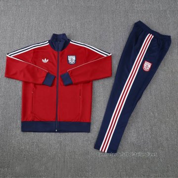 Chandal de Chaqueta del Arsenal 2024-2025 Rojo Negro