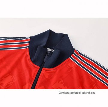 Chandal de Chaqueta del Arsenal 2025-2026 Azul Rojo