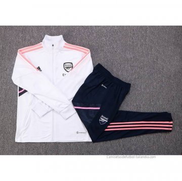 Chandal de Chaqueta del Arsenal Nino 2022-2023 Blanco