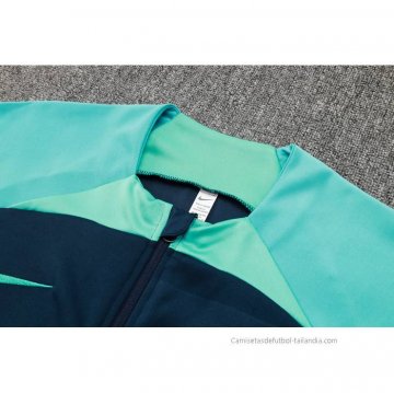 Chandal de Chaqueta del Barcelona 2023-2024 Azul