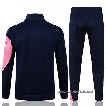 Chandal de Chaqueta del Barcelona 2025-2026 Azul Rosa