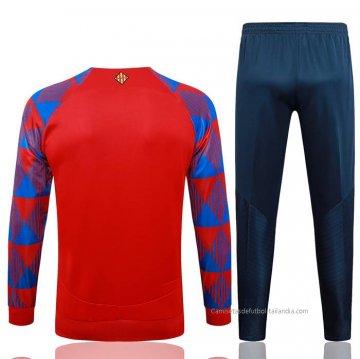 Chandal de Chaqueta del Barcelona Nino 2023-2024 Rojo