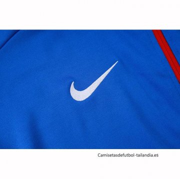 Chandal de Chaqueta del Barcelona Nino 2025-2026 Azul Rojo