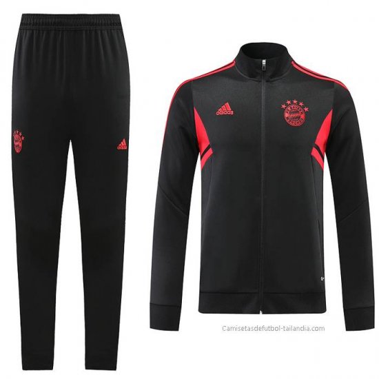 Chandal de Chaqueta del Bayern Munich 2022-2023 Negro - Haga un click en la imagen para cerrar