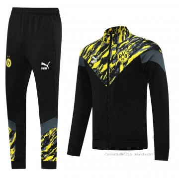 Chandal de Chaqueta del Borussia Dortmund 2021 Negro