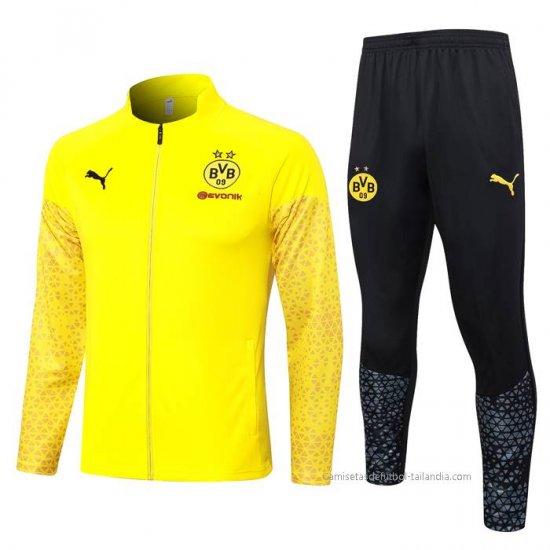 Chandal de Chaqueta del Borussia Dortmund 2023-2024 Amarillo - Haga un click en la imagen para cerrar
