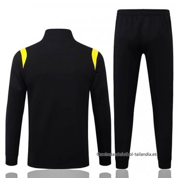 Chandal de Chaqueta del Brasil Nino 2026-2027 Negro Amarillo