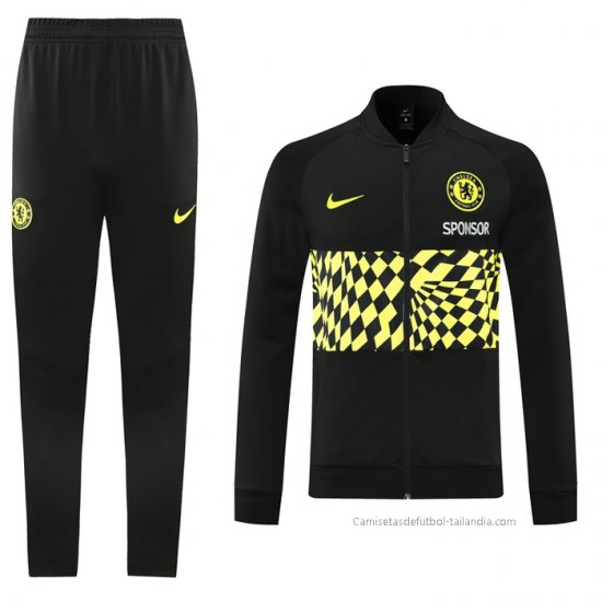 Chandal de Chaqueta del Chelsea 2021 Negro - Haga un click en la imagen para cerrar