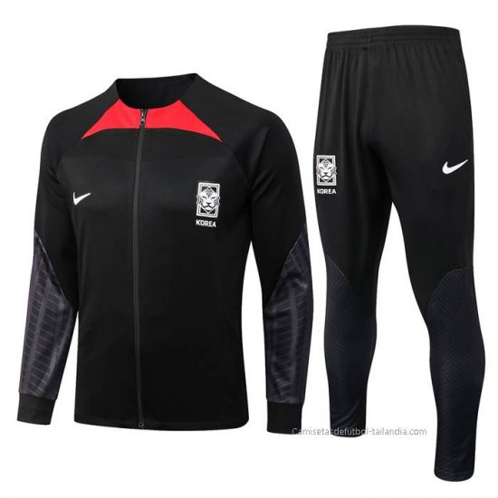 Chandal de Chaqueta del Corea del Sur 2022-2023 Negro - Haga un click en la imagen para cerrar