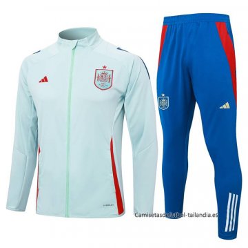 Chandal de Chaqueta del Espana 2024-2025 Azul Claro Chandal de Chaqueta del Espana 2024-2025 Azul Claro