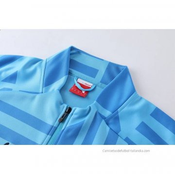 Chandal de Chaqueta del Manchester City 2022-2023 Azul Claro