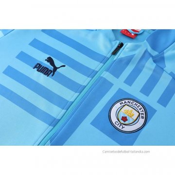 Chandal de Chaqueta del Manchester City 2022-2023 Azul Claro