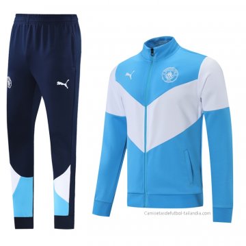 Chandal de Chaqueta del Manchester City 2021-2022 Azul