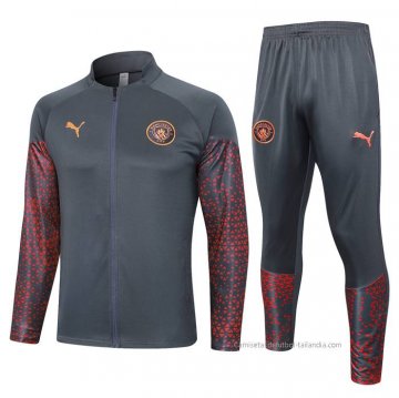 Chandal de Chaqueta del Manchester City 2023-2024 Gris Chandal de Chaqueta del Manchester City 2023-2024 Gris