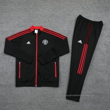 Chandal de Chaqueta del Manchester United 2021-2022 Negro