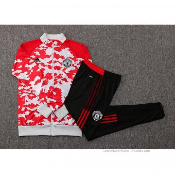Chandal de Chaqueta del Manchester United 2021-2022 Rojo