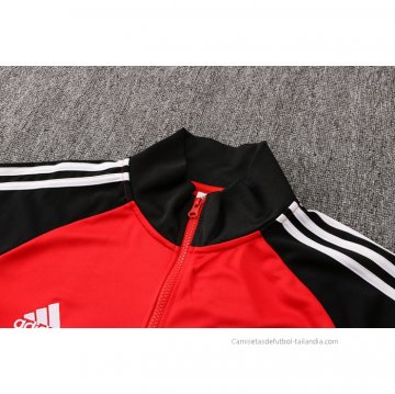 Chandal de Chaqueta del Manchester United 2021-2022 Rojo y Negro
