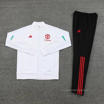 Chandal de Chaqueta del Manchester United 2023-2024 Blanco