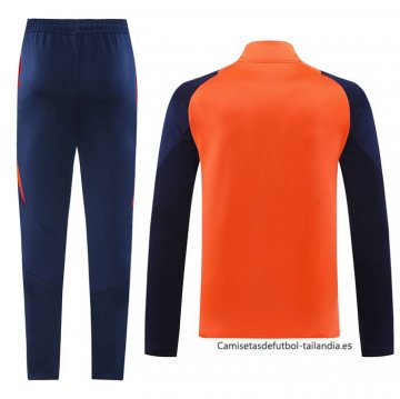Chandal de Chaqueta del Manchester United Nino 2024-2025 Naranja