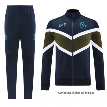 Chandal de Chaqueta del Napoli 2024-2025 Azul Verde Chandal de Chaqueta del Napoli 2024-2025 Azul Verde
