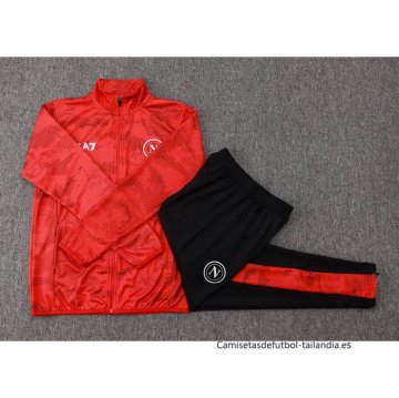 Chandal de Chaqueta del Napoli 2024-2025 Rojo