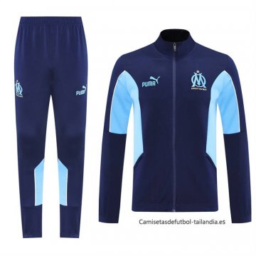 Chandal de Chaqueta del Olympique Marsella Nino 2025-2026 Azul Chandal de Chaqueta del Olympique Marsella Nino 2025-2026 Azul