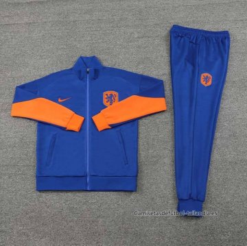 Chandal de Chaqueta del Paises Bajos 2024-2025 Azul