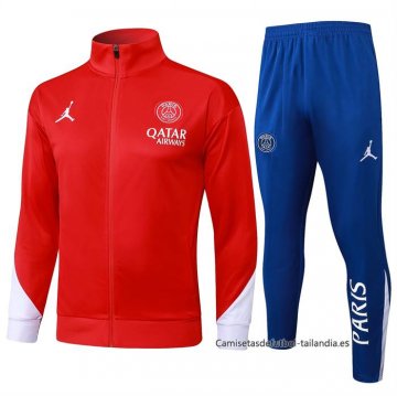 Chandal de Chaqueta del Paris Saint-Germain 2024-2025 Rojo Chandal de Chaqueta del Paris Saint-Germain 2024-2025 Rojo