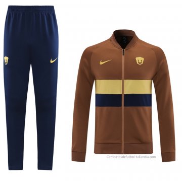 Chandal de Chaqueta del Pumas UNAM 2021-2022 Marron Chandal de Chaqueta del Pumas UNAM 2021-2022 Marron